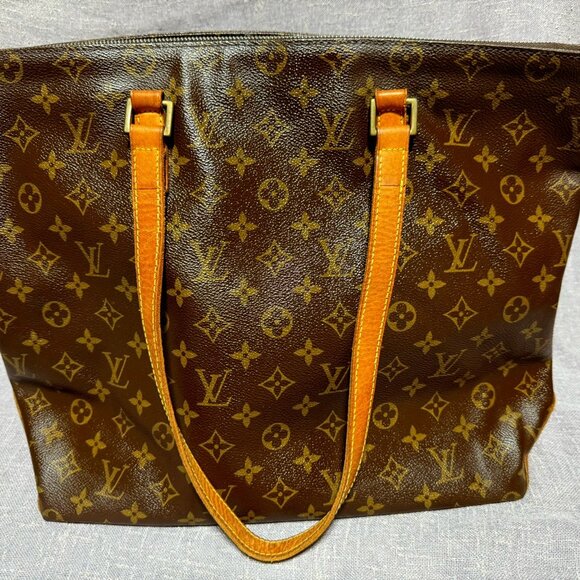 LOUIS VUITTON CABAS MEZZO HAND TOTE BAG PURSE MONOGRAM - Picture 1 of 5